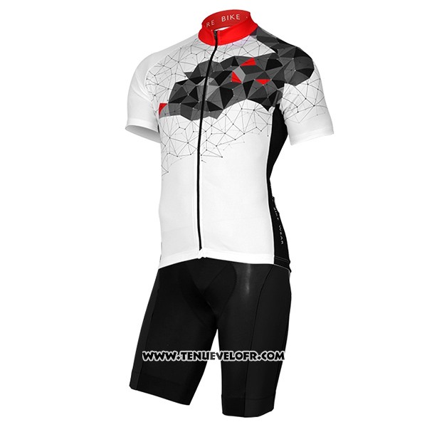 2017 Maillot Ciclismo Gore Bike Wear Power Mountain Blanc Manches Courtes et Cuissard